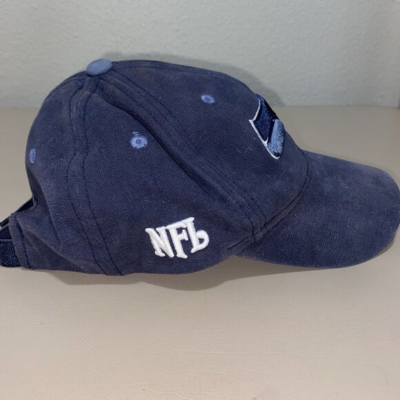 VTG NFL Seattle Seahawks Ball Cap OS Blue - Picture 2 of 4